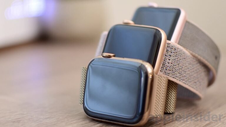 Comparing Apple’s gold finishes on the Series 2 versus Series 4 Apple Watch
