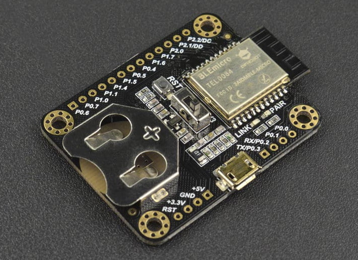 BLE Micro EVB v2.0 is a Bluetooth 4.0 Development Board for Wearable Projects