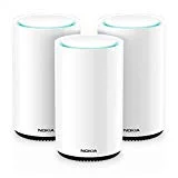 Nokia WiFi Beacon 3 Mesh Router System - Intelligent, Seamless Whole Home WiFi Coverage Extender - Connect Your Whole House WiFi Network, Ultra Fast Self-Healing Mesh Router System – Trio (3-Pack)