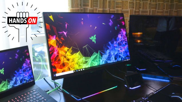Razer's First Foray into Gaming Monitors is a Show Stopper