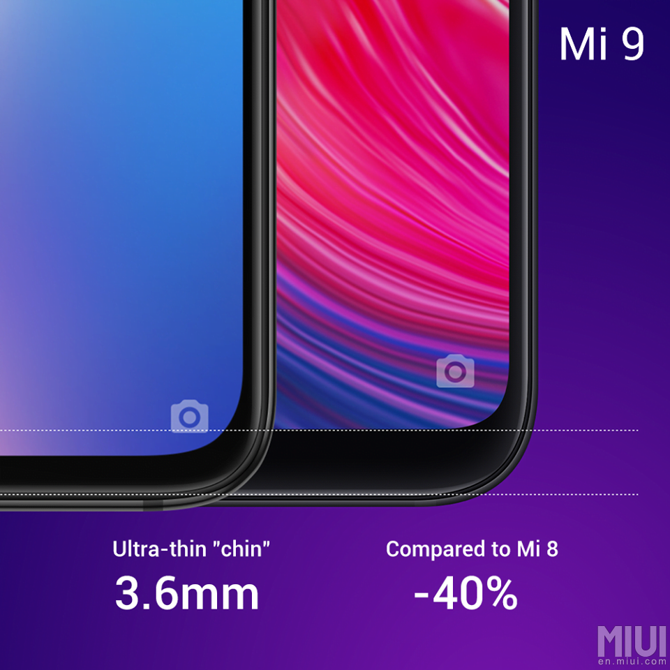 Xiaomi Mi9 Better internal design  is only 3.6mm wide