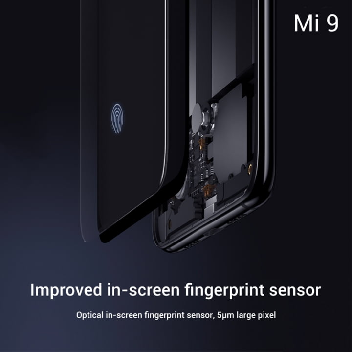 Xiaomi Mi 9 Improved In-Screen Fingerprint Sensor