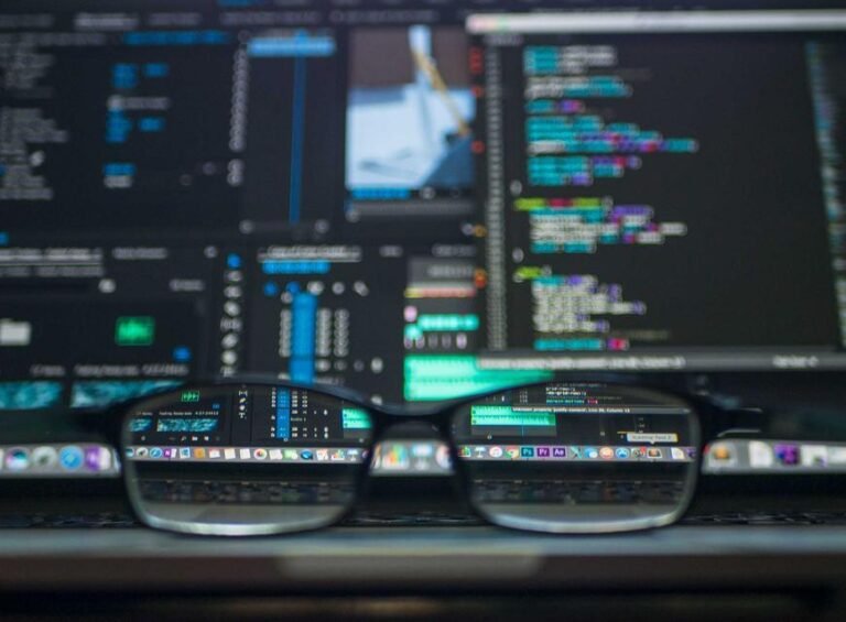 Glasses on Laptop