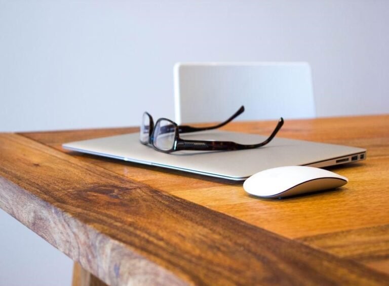 Laptop on Desk