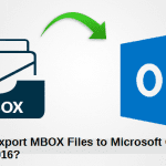 How to Export MBOX Files to Microsoft Outlook 2019 & 2016?
