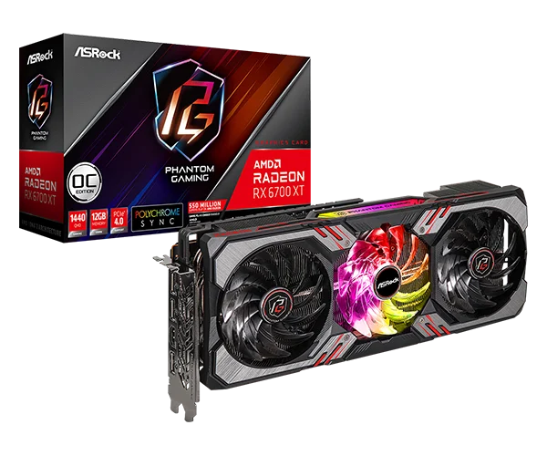 AMD Radeon RX 6700 XT Phantom Gaming D 12GB OC AMD Radeon RX 6700 XT Phantom Gaming D 12GB OC