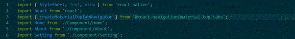 creating the material.js file