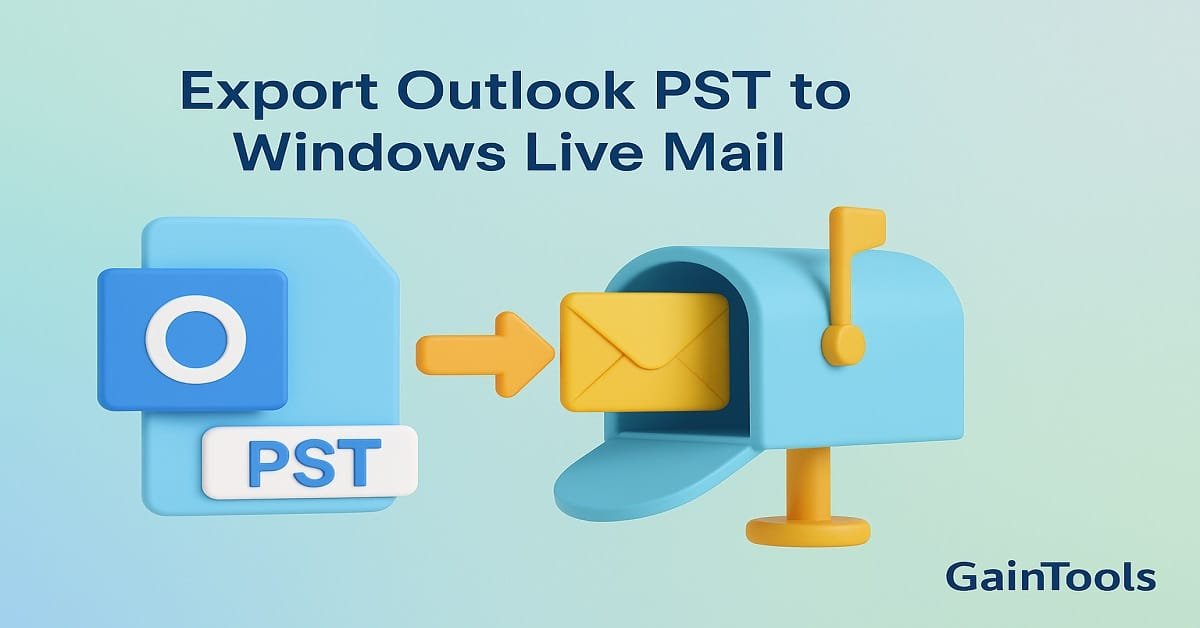 Step-by-Step Tutorial: Export Outlook PST to Windows Live Mail