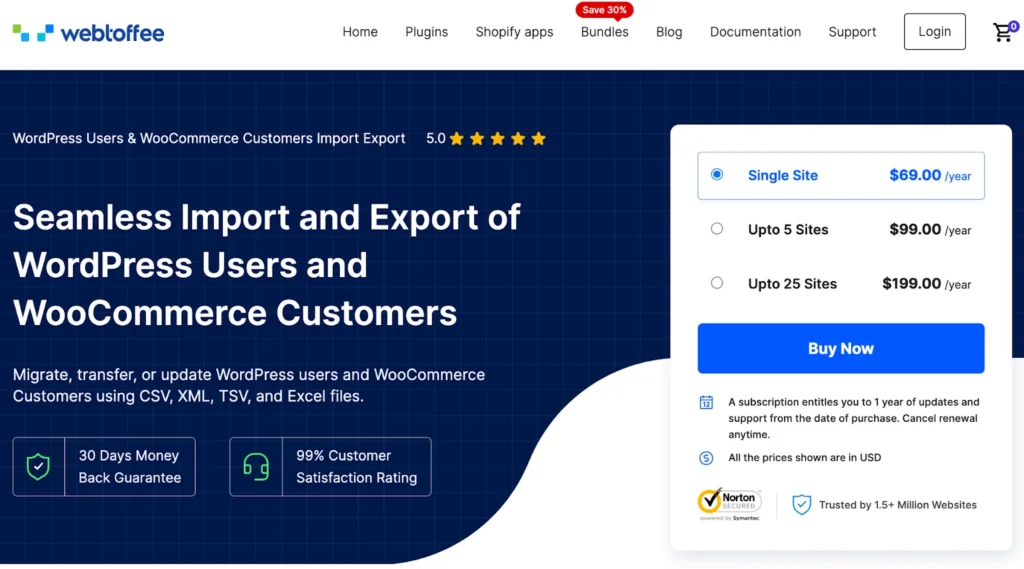 WooCommerce Customers Import Export